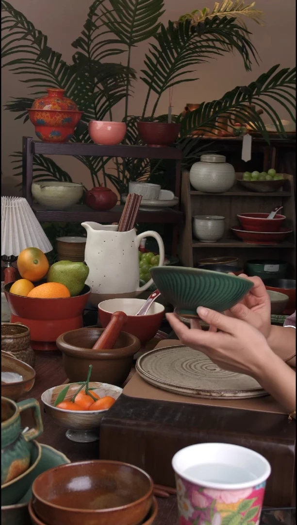 碗微瑕景德镇手工高温餐具1034