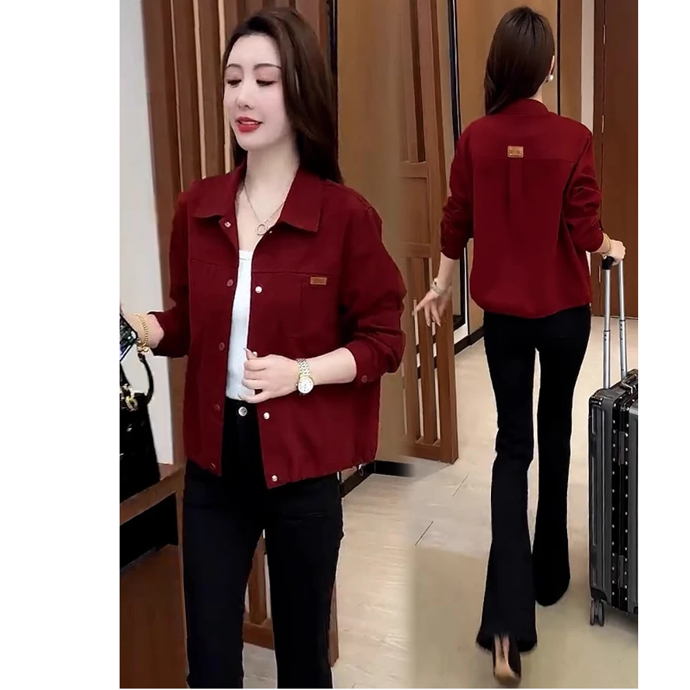 时尚牛仔短外套女2025春季新款洋气宽松薄款小个子百搭休闲上衣潮