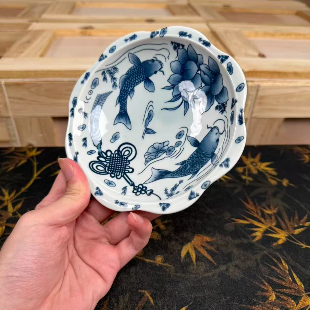 SD仿古青花高足果盘FQ-BF    208