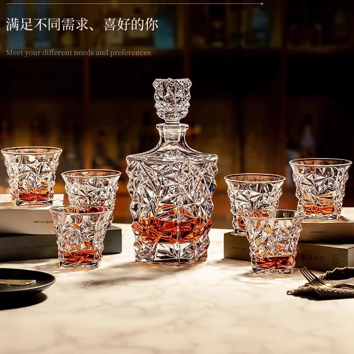 网红创意威士忌洋酒杯轻奢高档家用复古酒樽酒具高级感啤酒杯