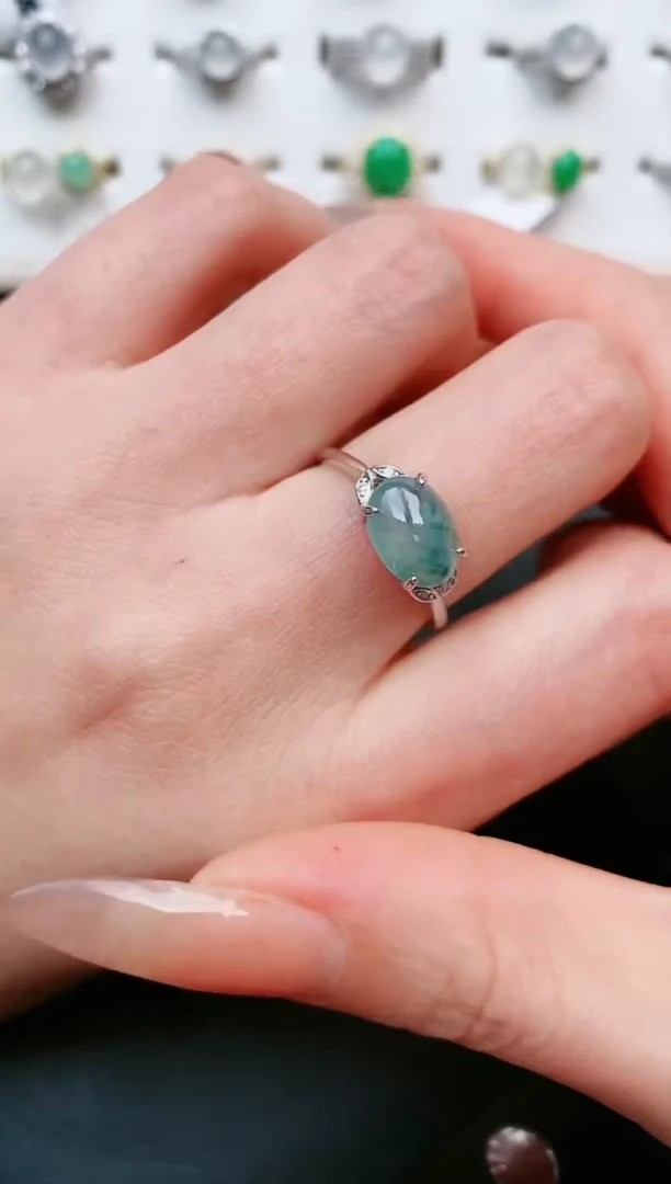【闪购商品】翡翠戒指银S925镶嵌.....