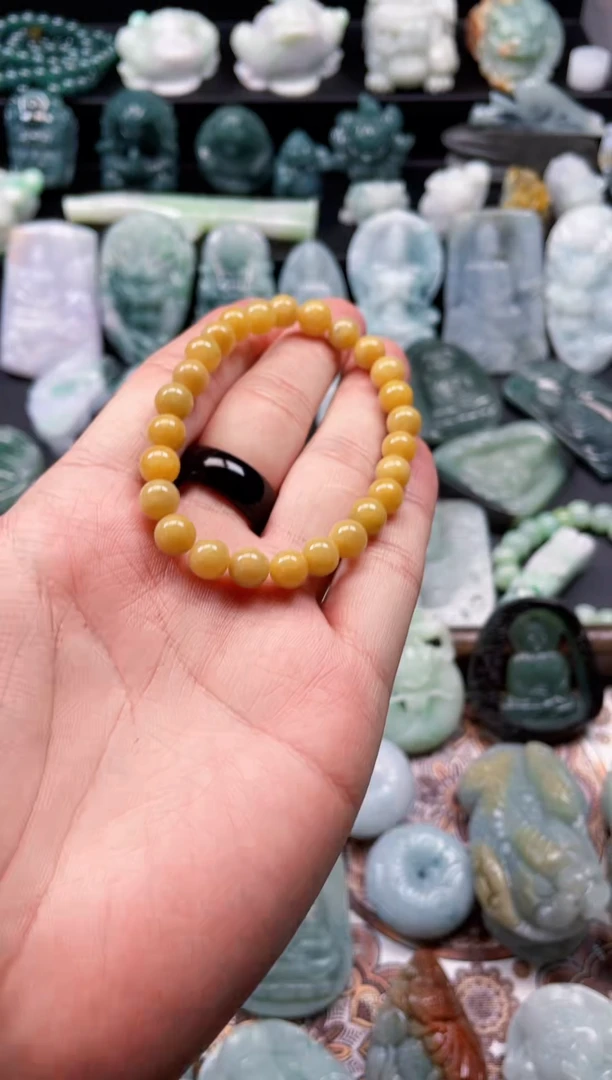 颈饰未镶嵌翡翠16  天然翡翠a货  卡7＋手串