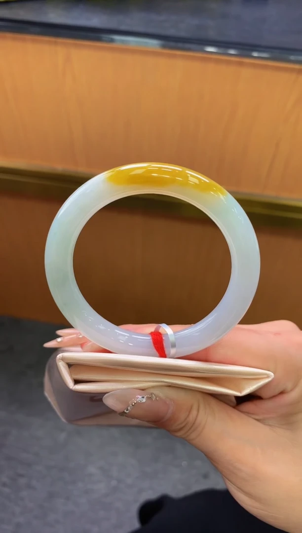 未镶嵌手镯翡翠-F165-圆条54.6