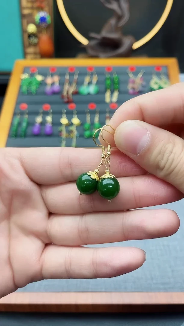 【闪购商品】玛瑙/玉髓耳钉银S925镶嵌438000