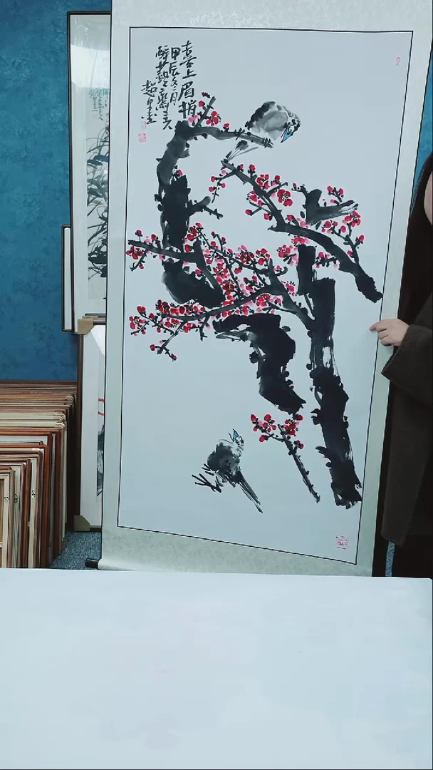 【闪购商品】国画四尺整张郑志超老师花鸟