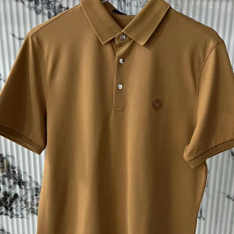 春夏男款纯色Polo衫微瑕