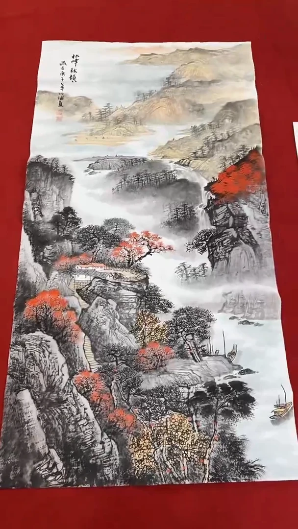 国画国画字画小姐姐真好看