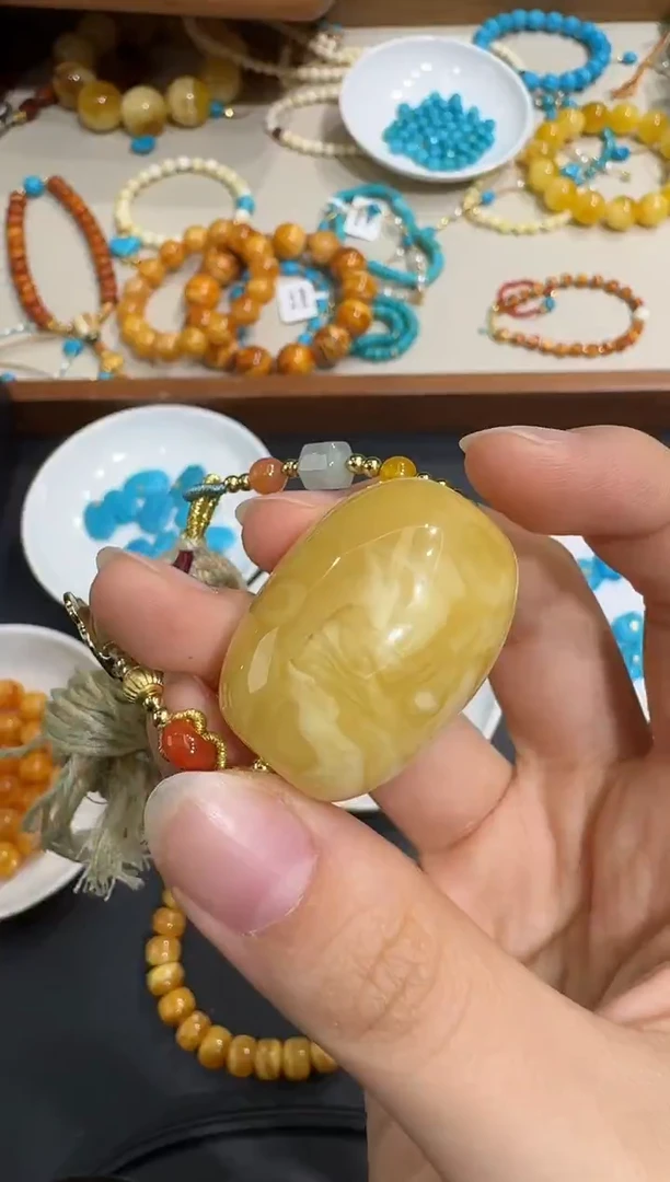 琥珀颈饰未镶嵌X1119-1195-213