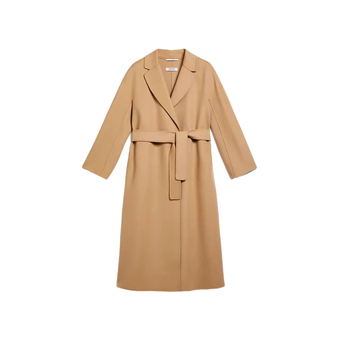 未使用 MaxMara 【lu】ESTURIA 双面羊毛浴袍 白标 TP006882