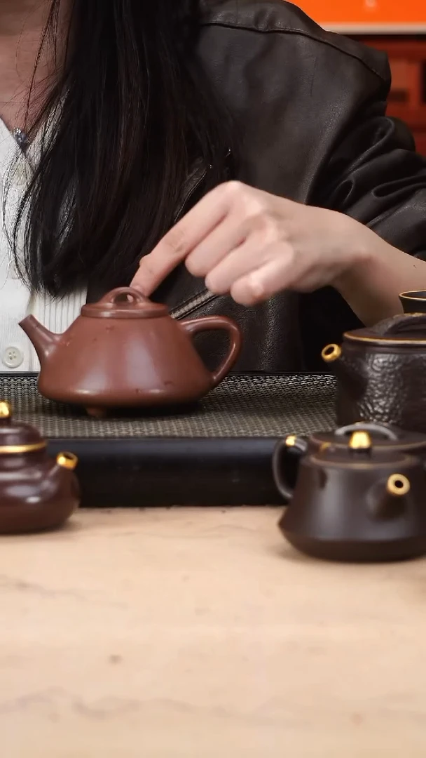茶壶紫砂超级福利底槽清精工子冶石瓢200cc