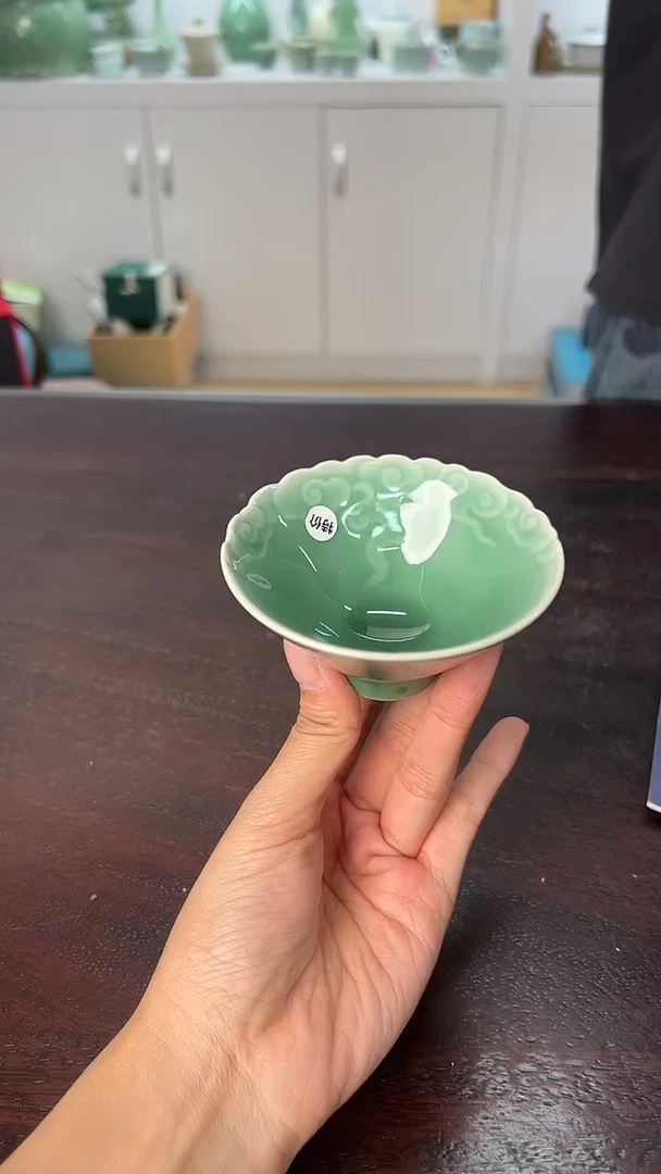 龙泉云间青瓷小米茶器