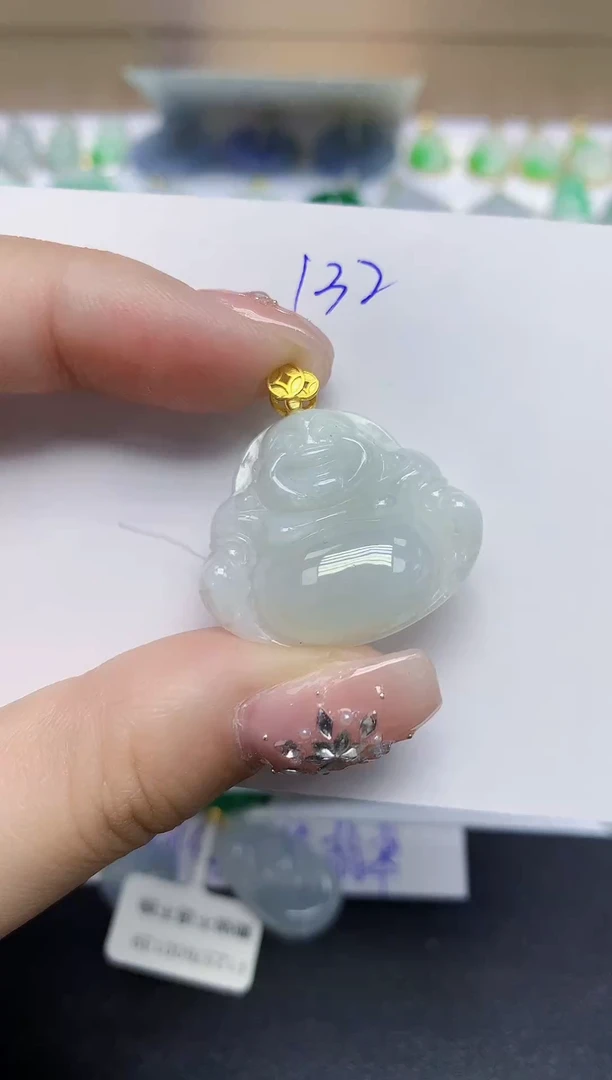 颈饰未镶嵌翡翠天然缅甸翡翠A货翡翠百元以上9元证书费自理