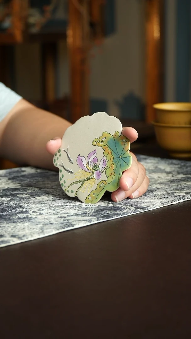 茶杯紫砂5号宜兴紫砂原矿作品杯垫