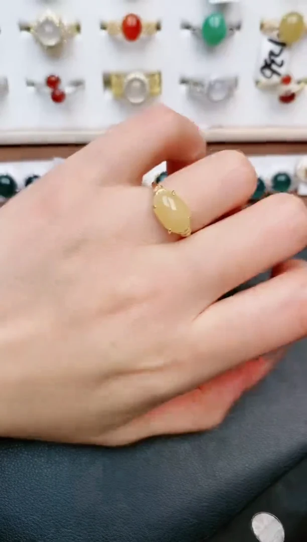 【闪购商品】翡翠戒指银S925镶嵌....