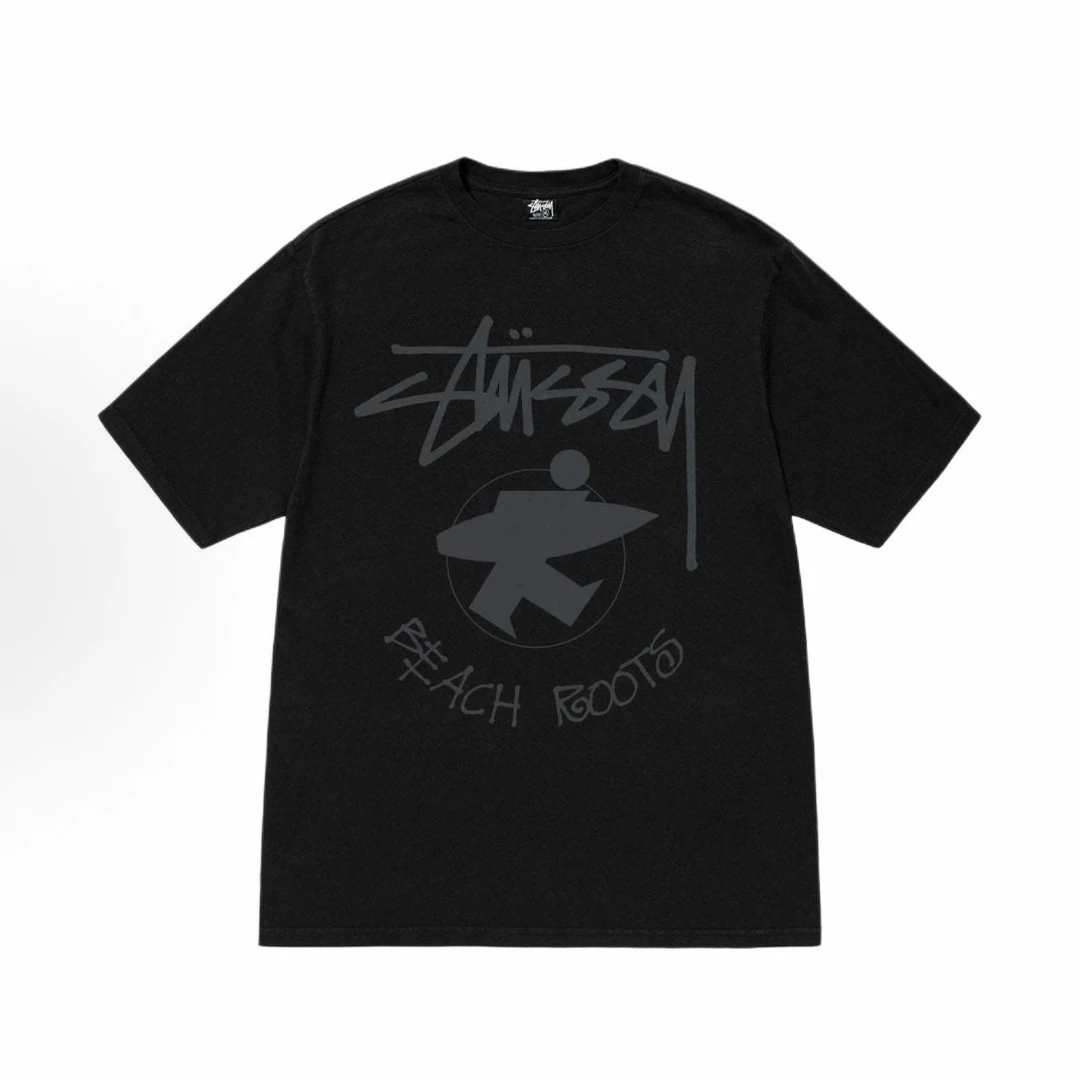 Stussy冲浪小人图案印花短袖