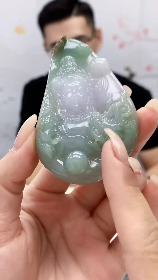 【闪购商品】定制翡翠未镶嵌5157lr-毛货挂件81