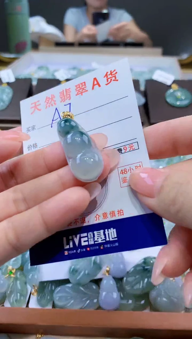 颈饰未镶嵌翡翠天然翡翠A货挂件