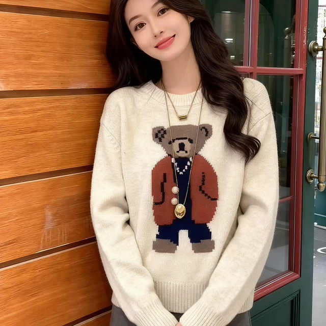 短款毛衣女款2025新款秋冬外穿小个子女士针织打底衫保暖显瘦上衣