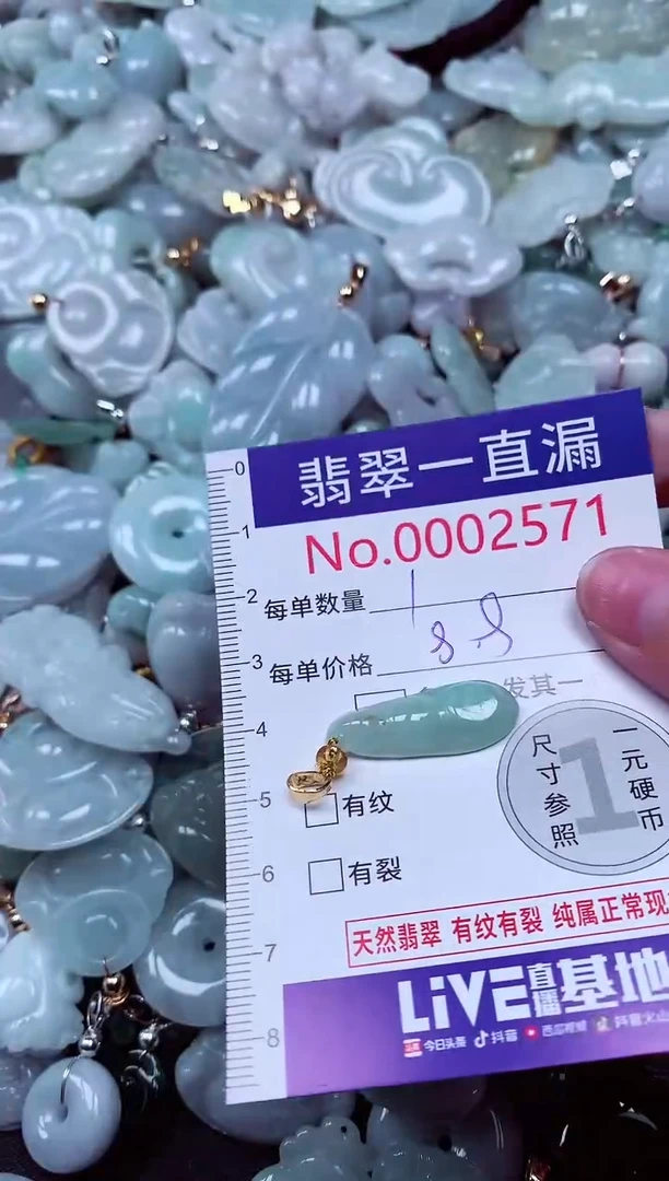 吊坠(不含链)未镶嵌翡翠2571