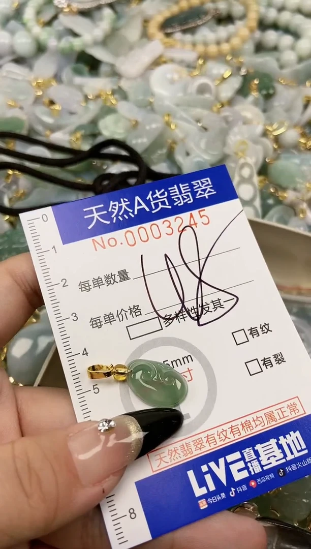 【闪购商品】翡翠颈饰未镶嵌天然A货翡翠