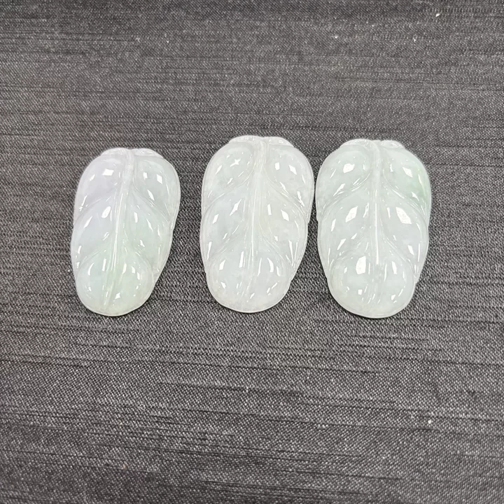 翡翠A货叶子吊坠（拍一个发一个多样性发货）-592613
