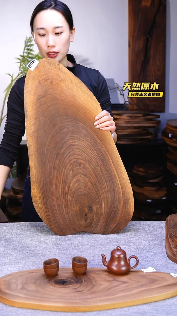 木北美黑胡桃原木.干裂疤结不属于商品质量问题完美主义者慎拍