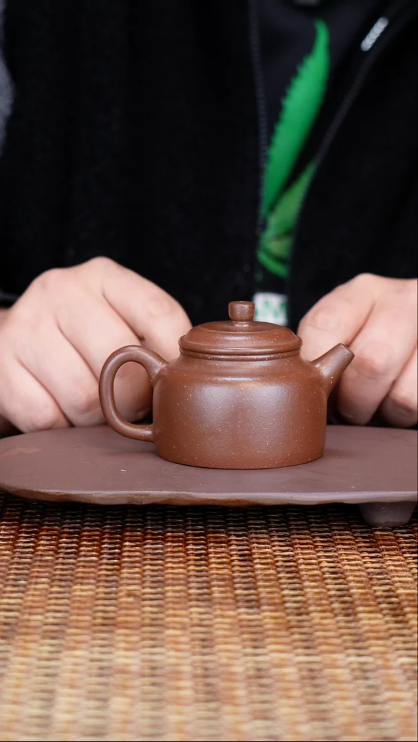 茶壶紫砂汀禾紫砂原矿紫泥《德钟》