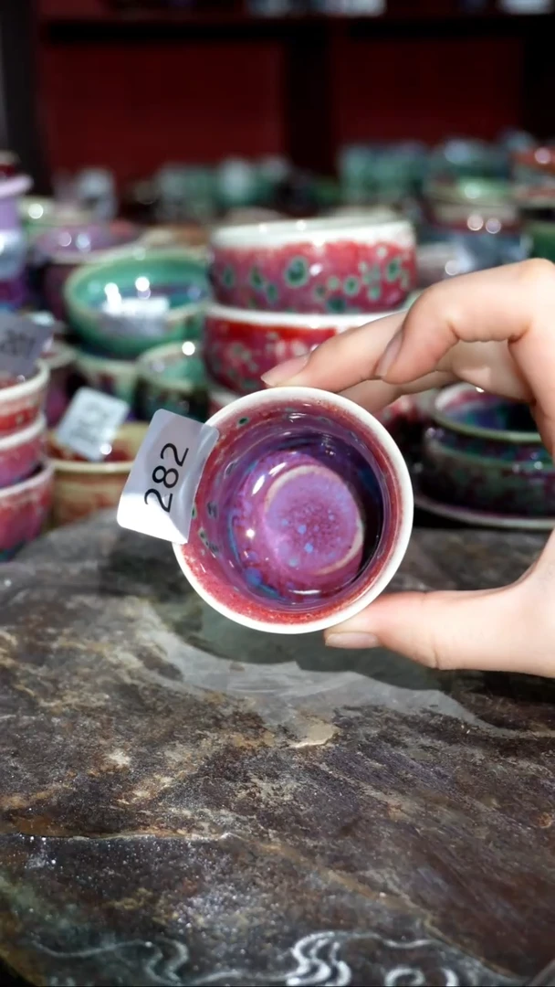 摆件精品窑变钧瓷茶器