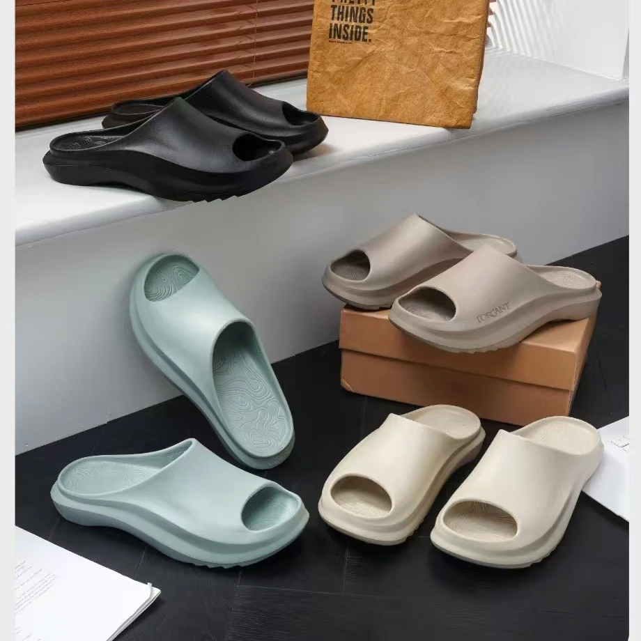 逸步足印运动拖鞋减震防滑耐磨网红软底厚底男款浴室情侣外穿