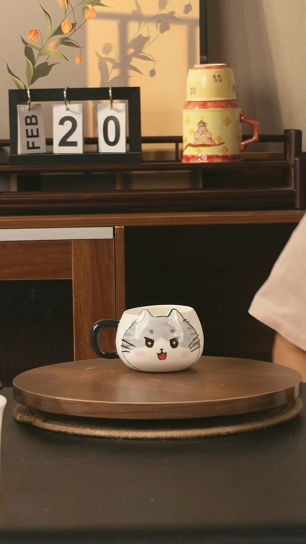 陶瓷景德镇高温釉下彩纯手绘创意瓷