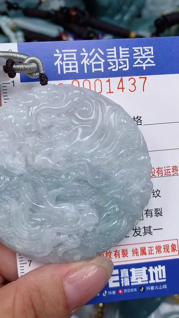 翡翠未镶嵌颈饰...0001437