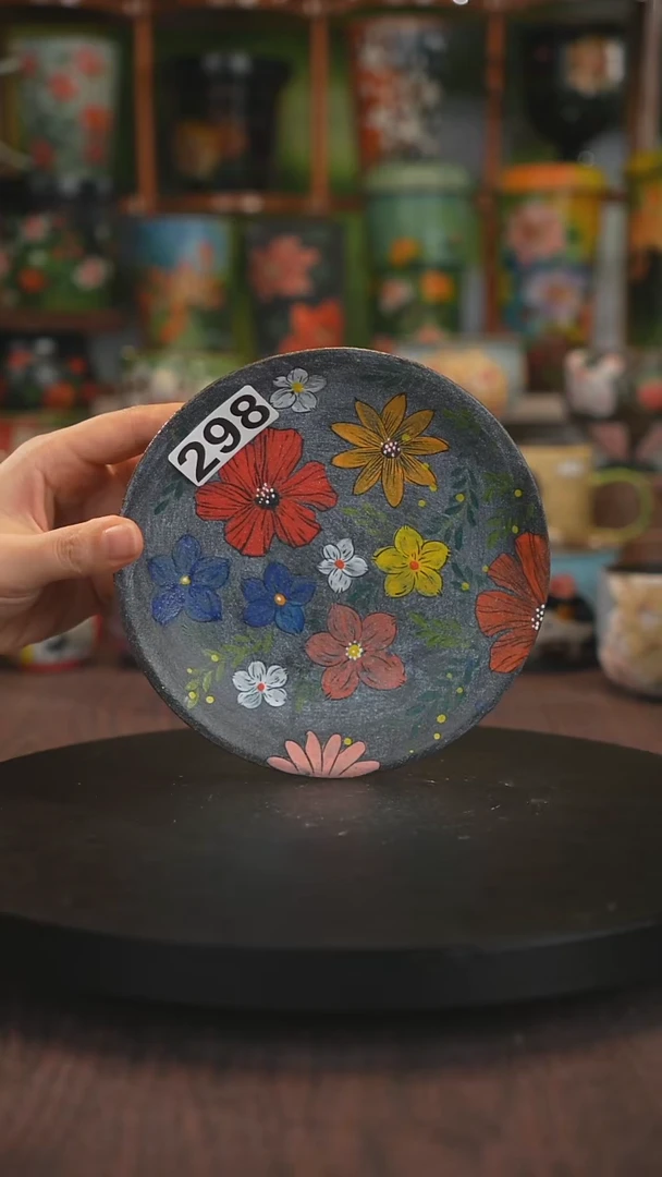 紫砂油画手绘釉下彩298