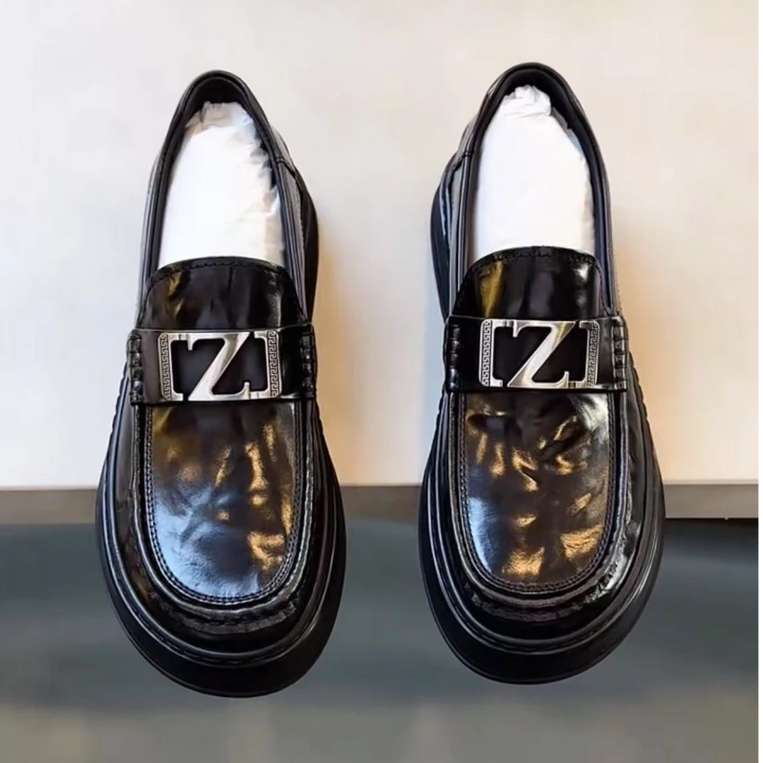 真皮男鞋新款透气舒适软底软面轻便休闲皮鞋一脚蹬