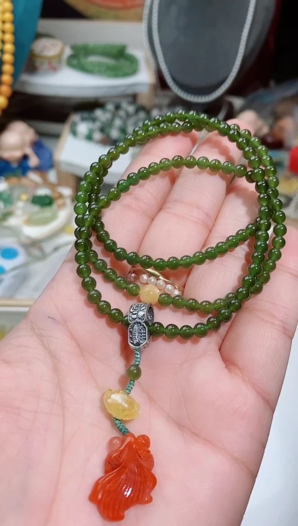 手链银S925镶嵌南红玛瑙米*118一个米洛