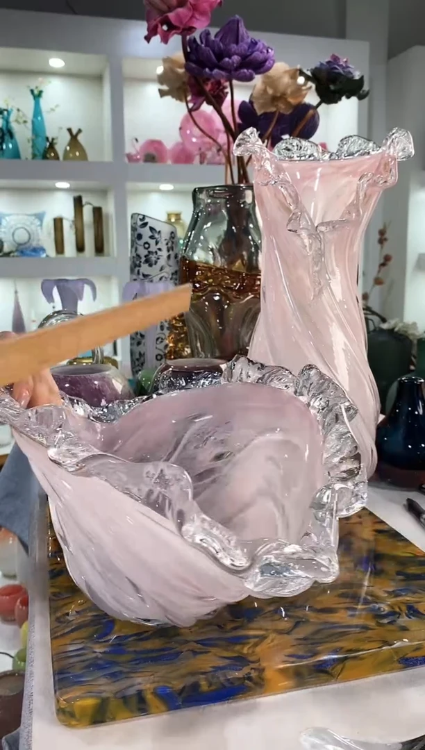 帅*慕忆家手作琉璃花瓶一套