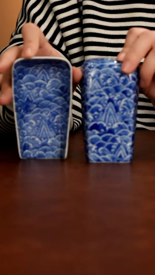 景德镇瓷器，青花瓷手绘茶具~