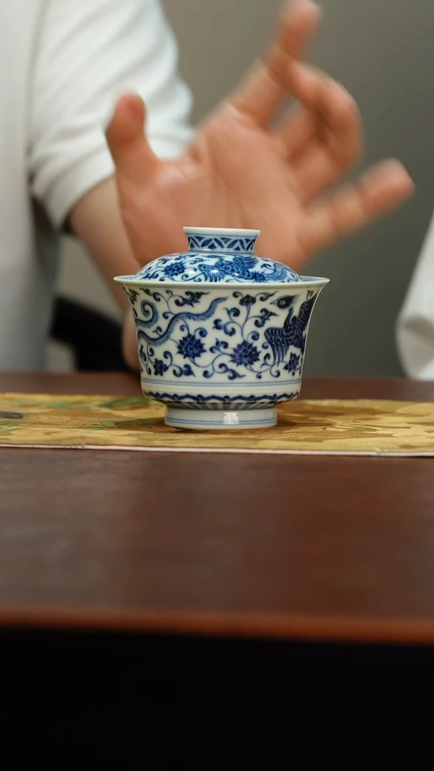 【瓷见如故】布一窑四凤马蹄盖碗