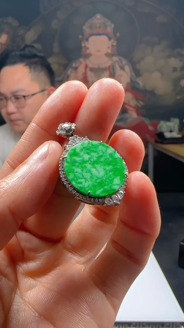 【闪购商品】翡翠颈饰未镶嵌L-@@QJXC11758多样性发其一