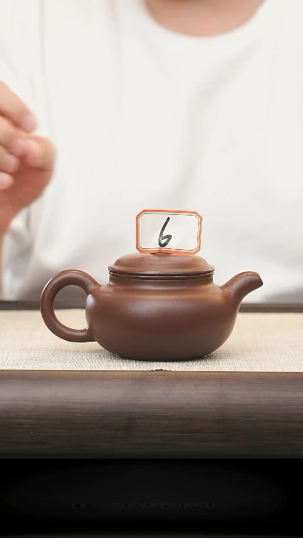 茶壶紫砂6号全手工制作紫砂壶