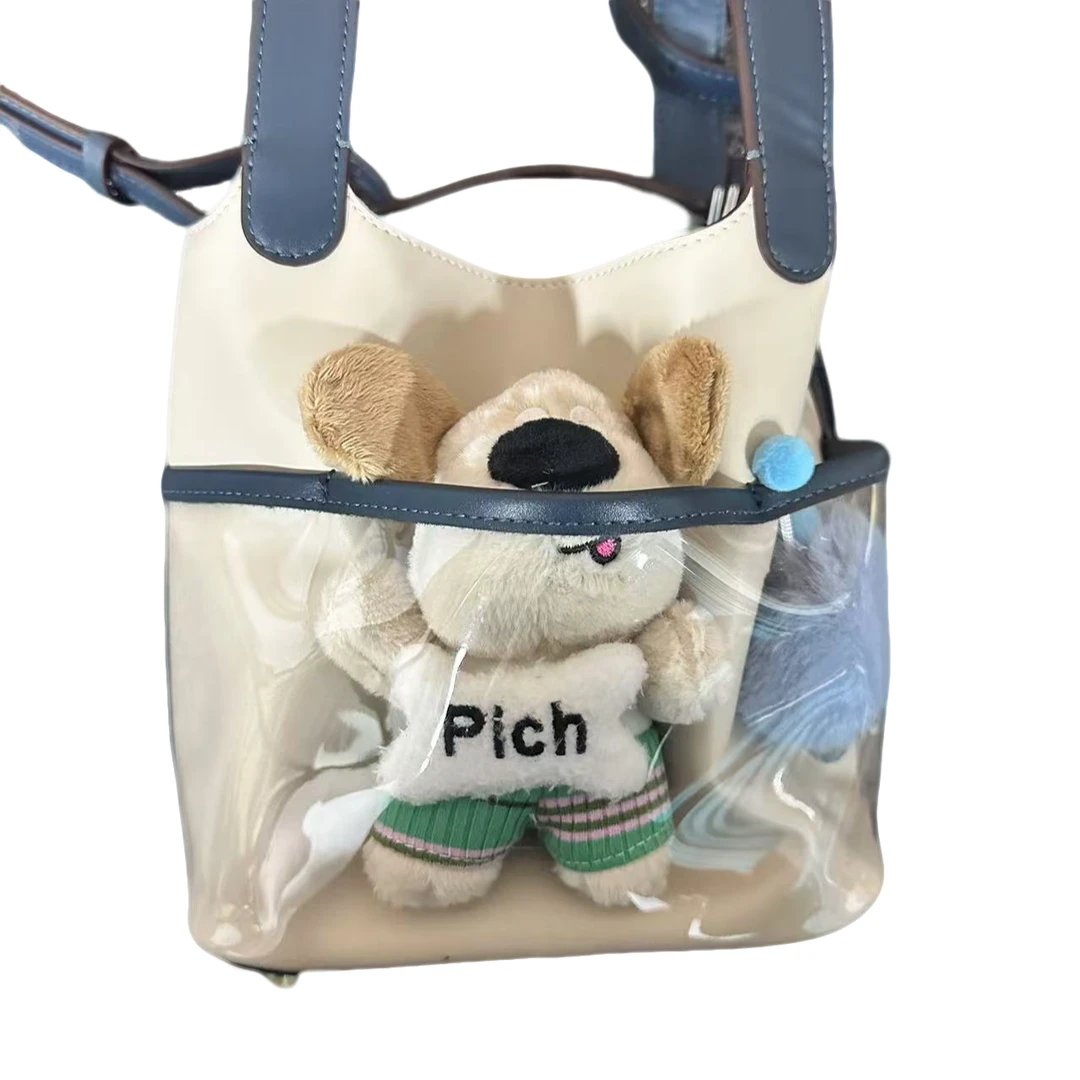 Laugh Queen手工打造真皮女士包 0481 白蓝兰子