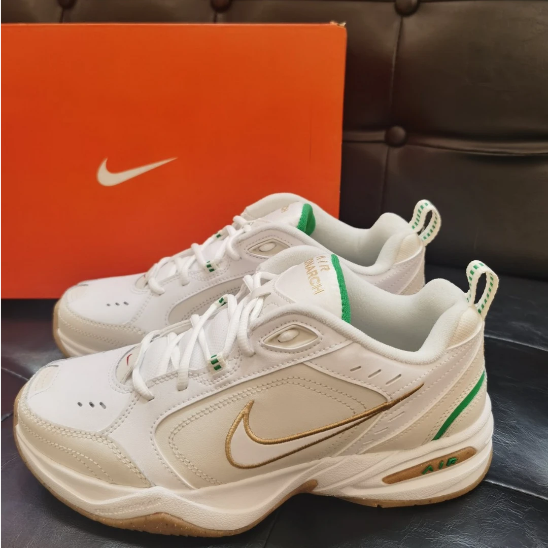 Nike耐克Air Monarch 4 男款复古米白色休闲运动跑步鞋官方正品