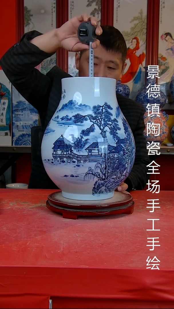 摆件景德镇陶瓷 全场手工手绘