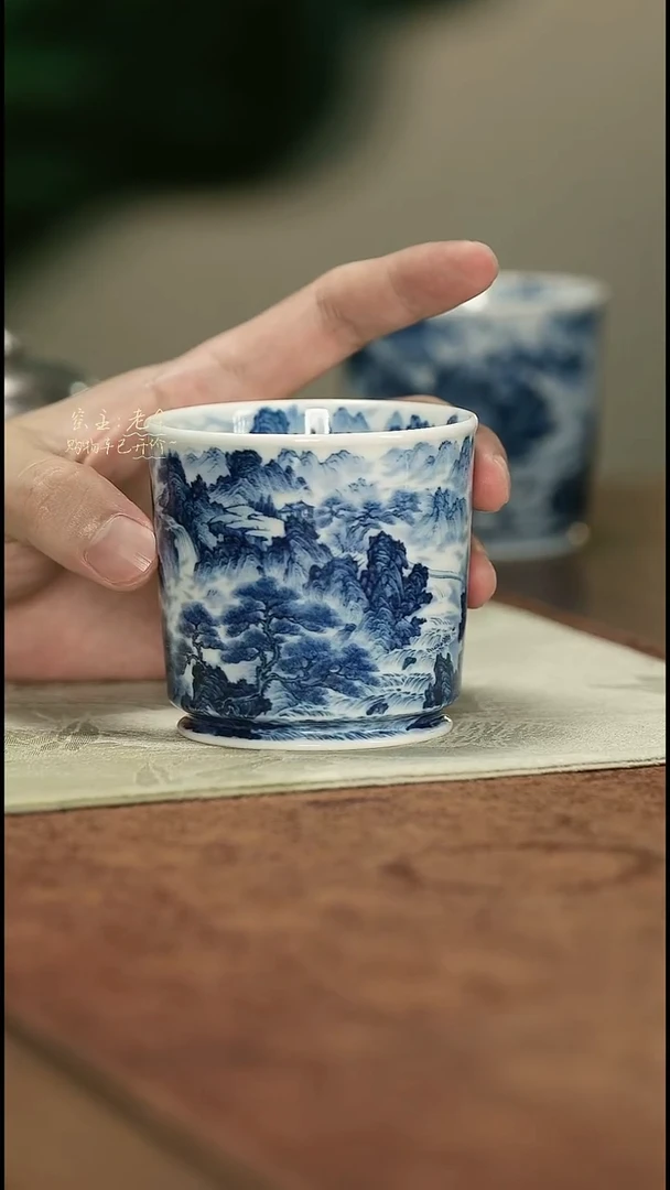 瓷大好河山容天杯 三余作器周五上新