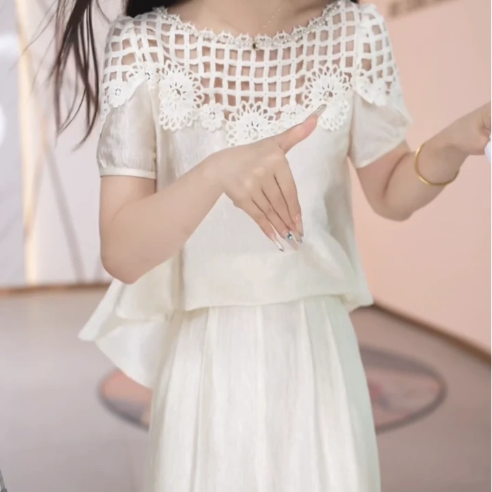 【两件套】夏季时尚女神修身洋气宽松气质休闲百搭显瘦减龄女装套裤
