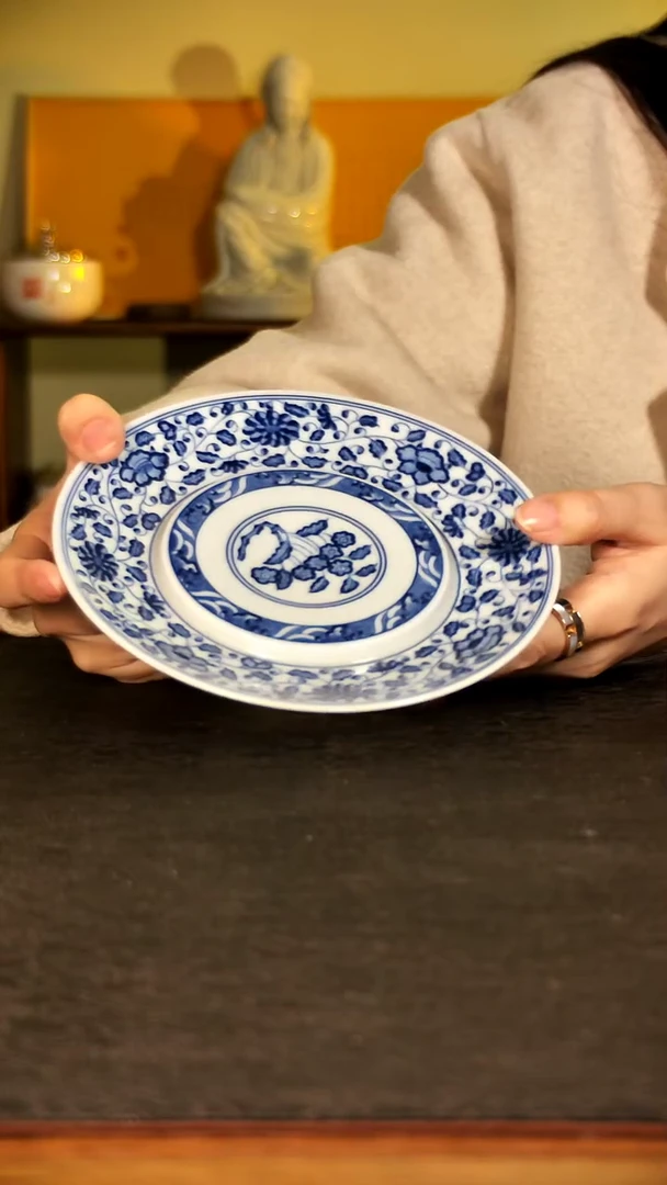 观峰有龙青花壶承