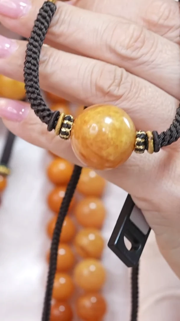 蜜蜡颈饰未镶嵌8530天然蜜蜡珠宝奇石云端妖孽全部保真