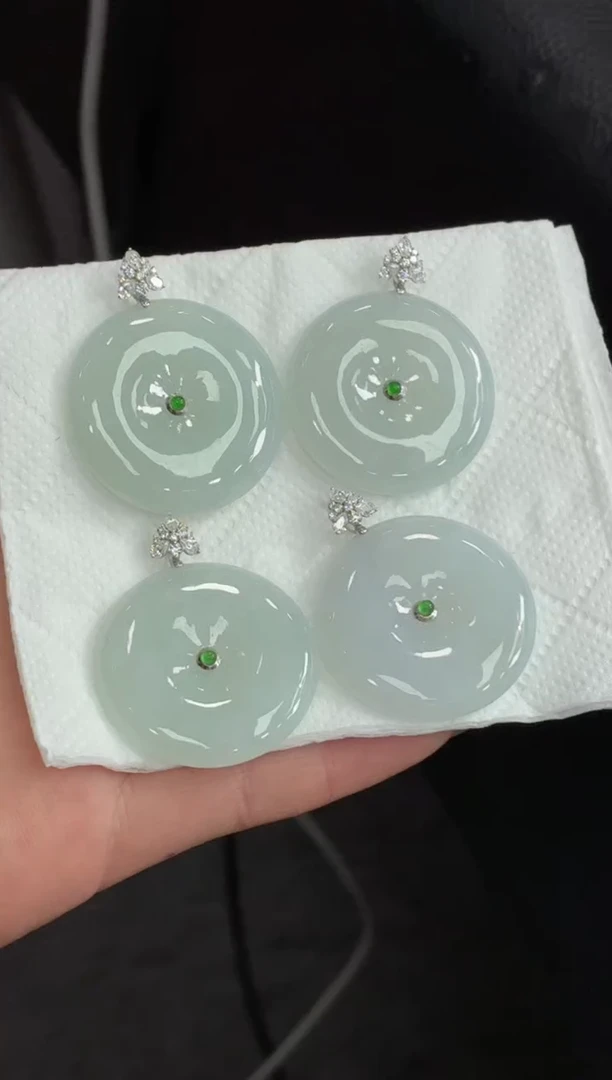 18K金镶嵌定制翡翠DDJ36558/多样性发一件