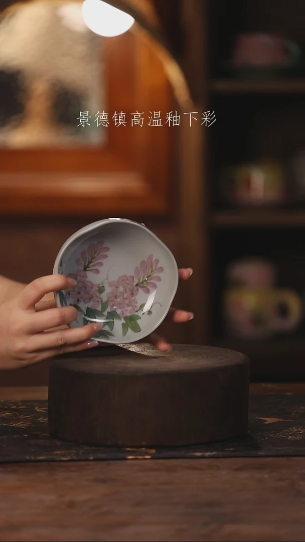 陶瓷景德镇高温釉下手绘陶瓷331