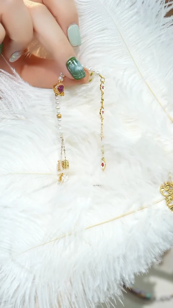 【闪购商品】淡水珍珠手链银S925镶嵌双喜临门白珍珠手链