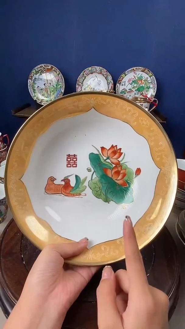 瓷片微瑕景德镇窑厂瓷摆件单件